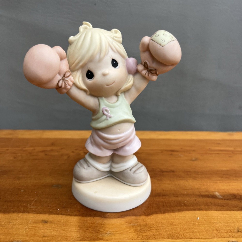 Precious Moments LIFE IS WORTH FIGHTING FOR680982 Blonde 2001 NABCO Y2K